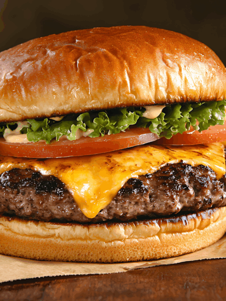 homemade Cheeseburger and Fries recipe