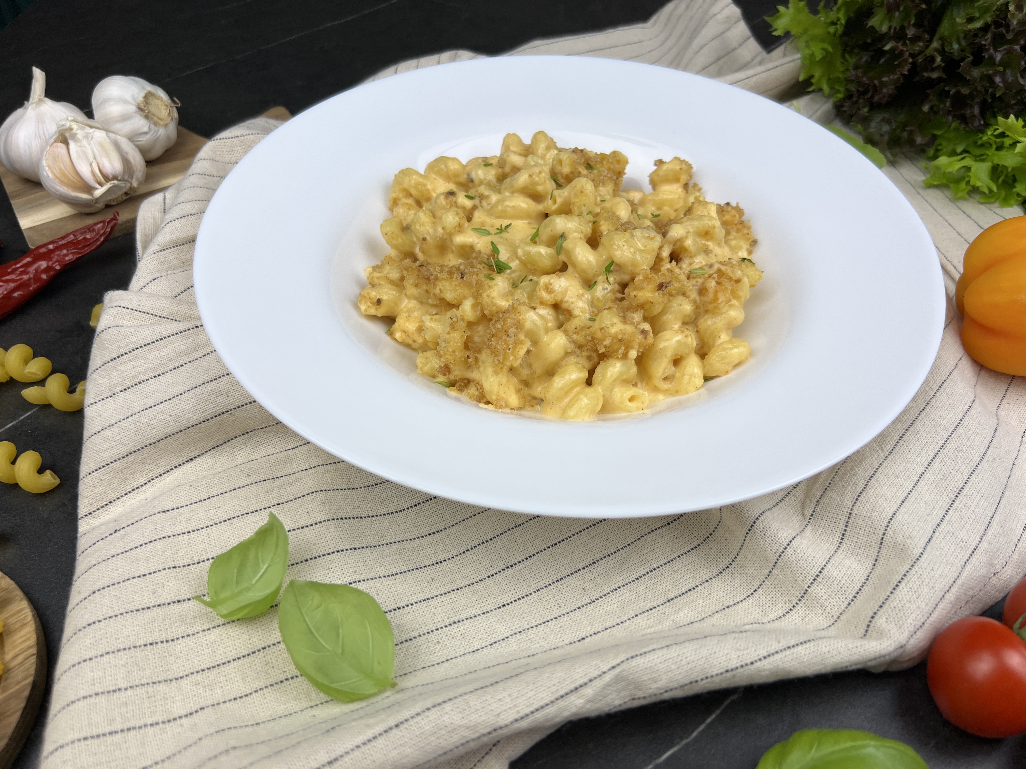 four cheese baked macaroni and cheese