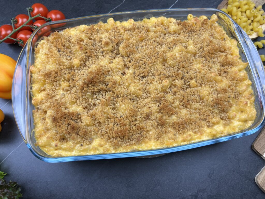 four cheese baked macaroni and cheese