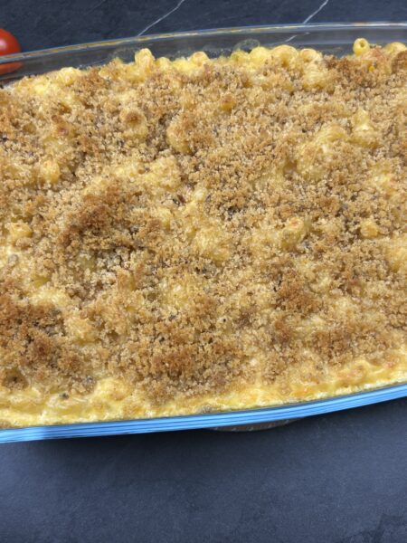 four cheese baked macaroni and cheese