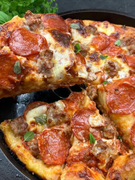 Pepperoni & Sausage Pizza recipe