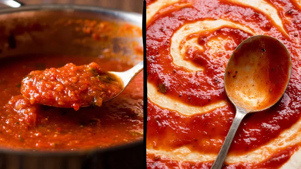 homemade pizza sauce recipe comparing to pasta sauce