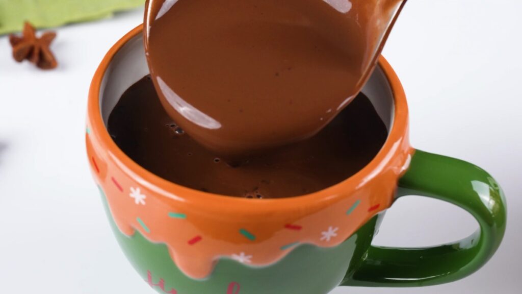 Homemade Hot Chocolate Recipe Chocolate pouring in cup